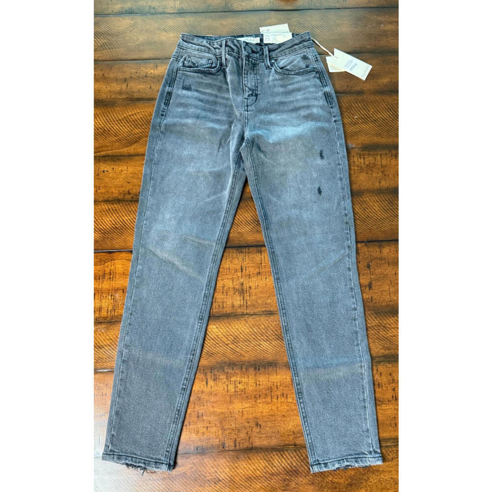 Unpublished Debbie Slim Mom Fit Jean - Dark Grey Denim, Size 25